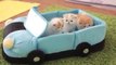 Cute little kittens in a plush car - Cuteness overloaded ;)