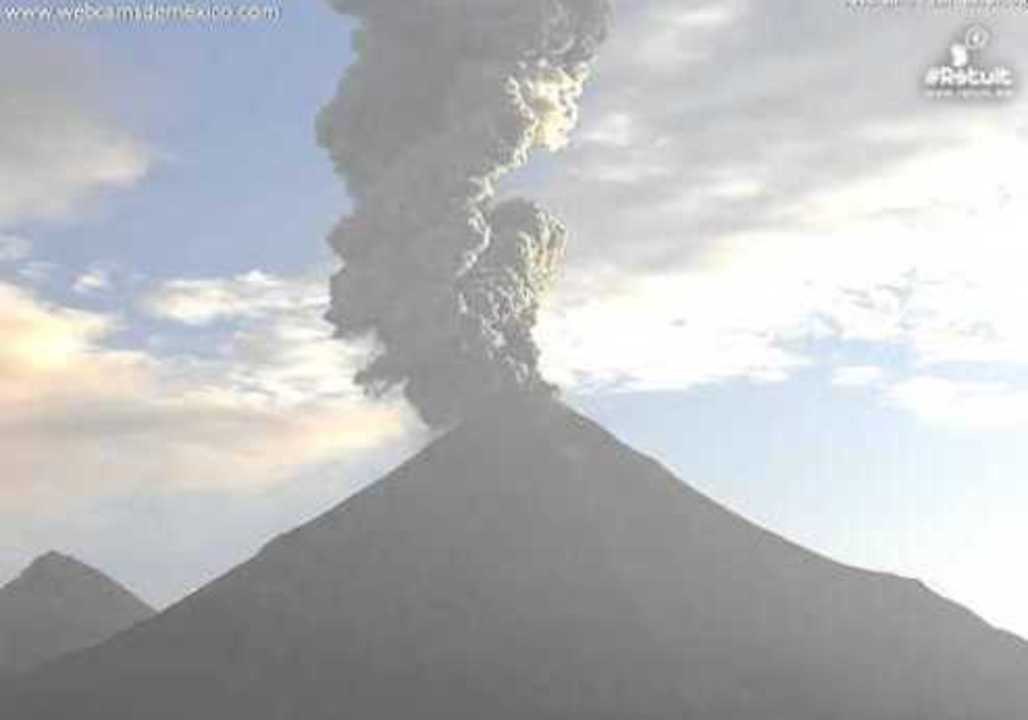 Colima Volcano Erupts Twice