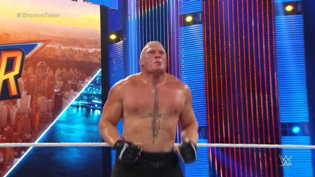 WWE Summerslam : Brock Lesnar et Undertaker cassent la table des commentateurs
