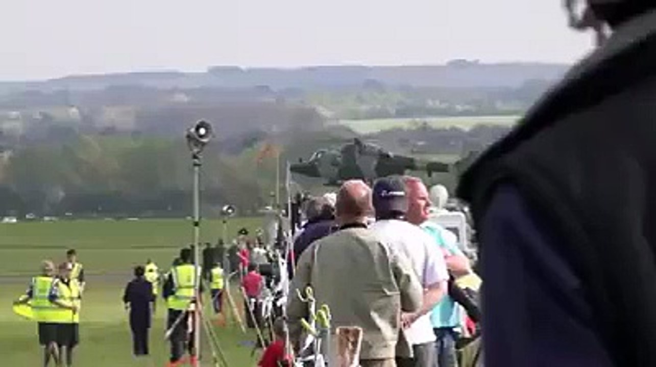Helicopter pilot doing a barrel roll