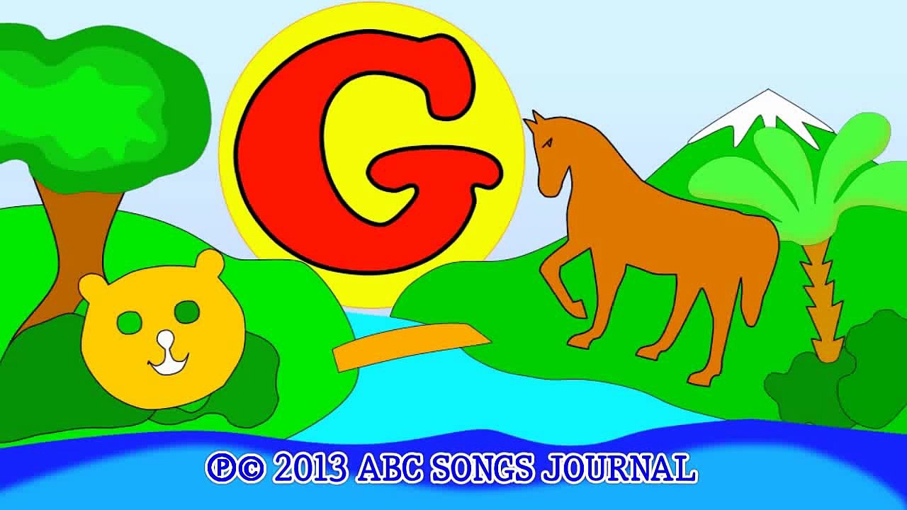 Alphabet song Nursery Rhymes Kids Cartoon 7 of ABC Songs for Children Collection 3, Letter G