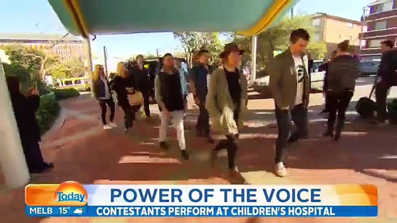 The Voice visits a children’s hospital (The Voice Australia 2015)