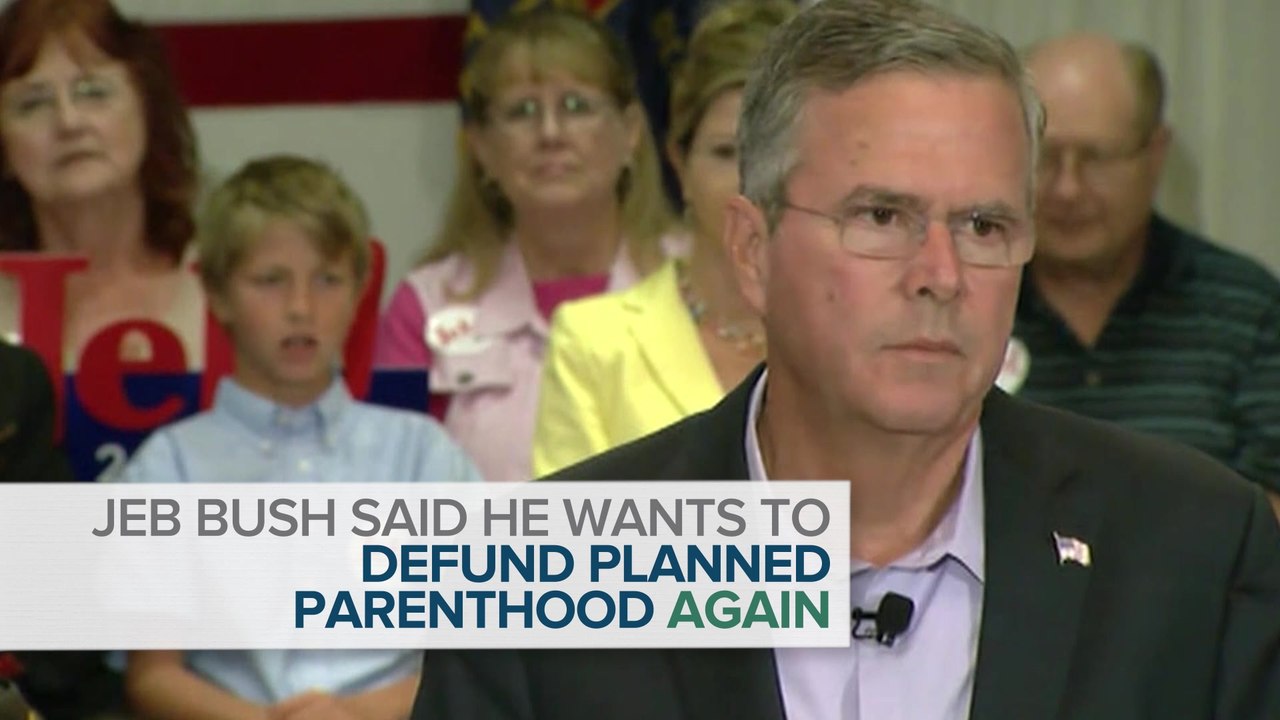Jeb Bush Thinks Planned Parenthood "Shouldn't Get A Penny"