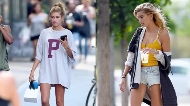 Hailey Baldwin Skips Make Up And Pants In New York