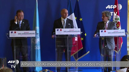 Migrants: il faut "faire beaucoup plus", estime Ban Ki-Moon