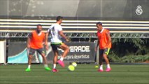 CR7 mostra habilidade em treino do Real Madrid