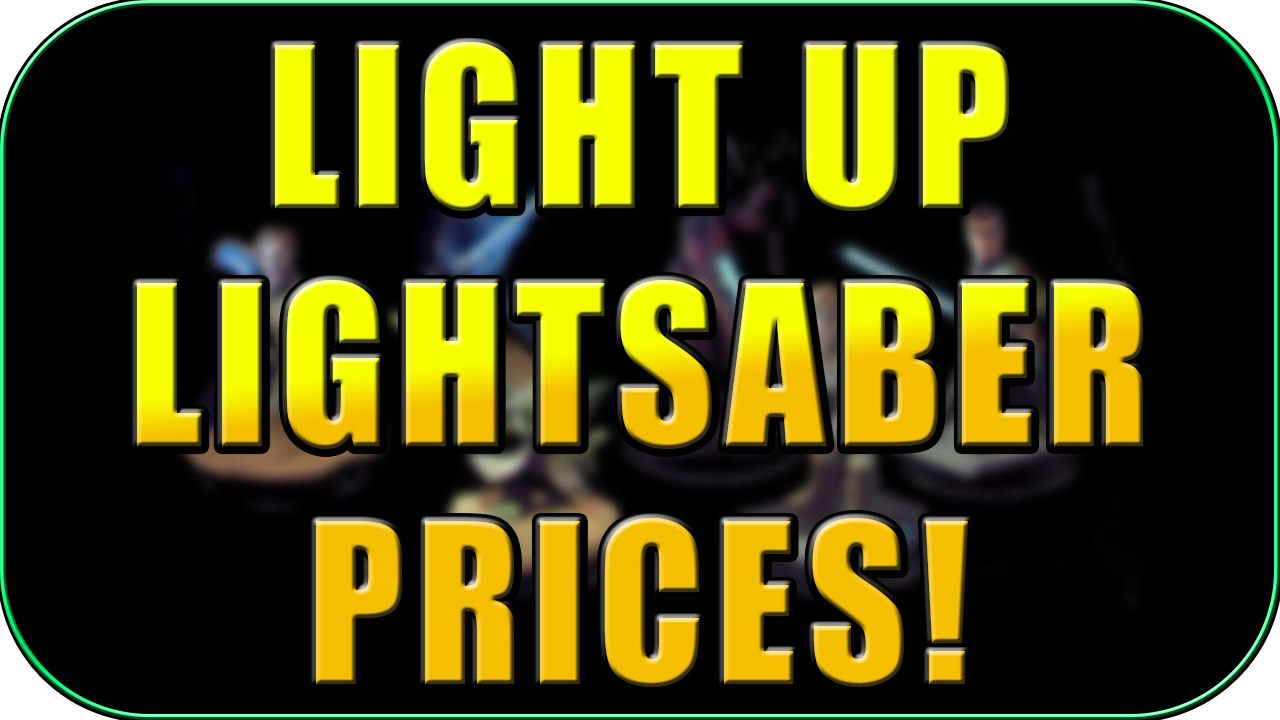 STAR WARS LIGHT UP LIGHTSABER FIGURE PRICES! - Disney Infinity 3.0 News