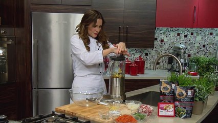 Swiss Diamond Recipes -Black Bean Spaghetti in Miso Dressing.