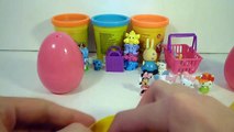 Play Doh Cans Peppa Pig Mickey Mouse Frozen Surprise Eggs Masha and The Bear Disney Toys
