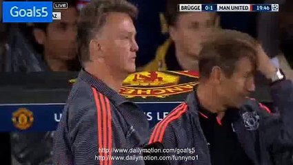 Wayne Rooney Goal Club Brugge 0 - 1 Manchester United Champions League 26-8-2015