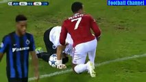 Sinan Bolat Injured in a duel with Depay - Club Brugge v. Manchester United 26.08.2015