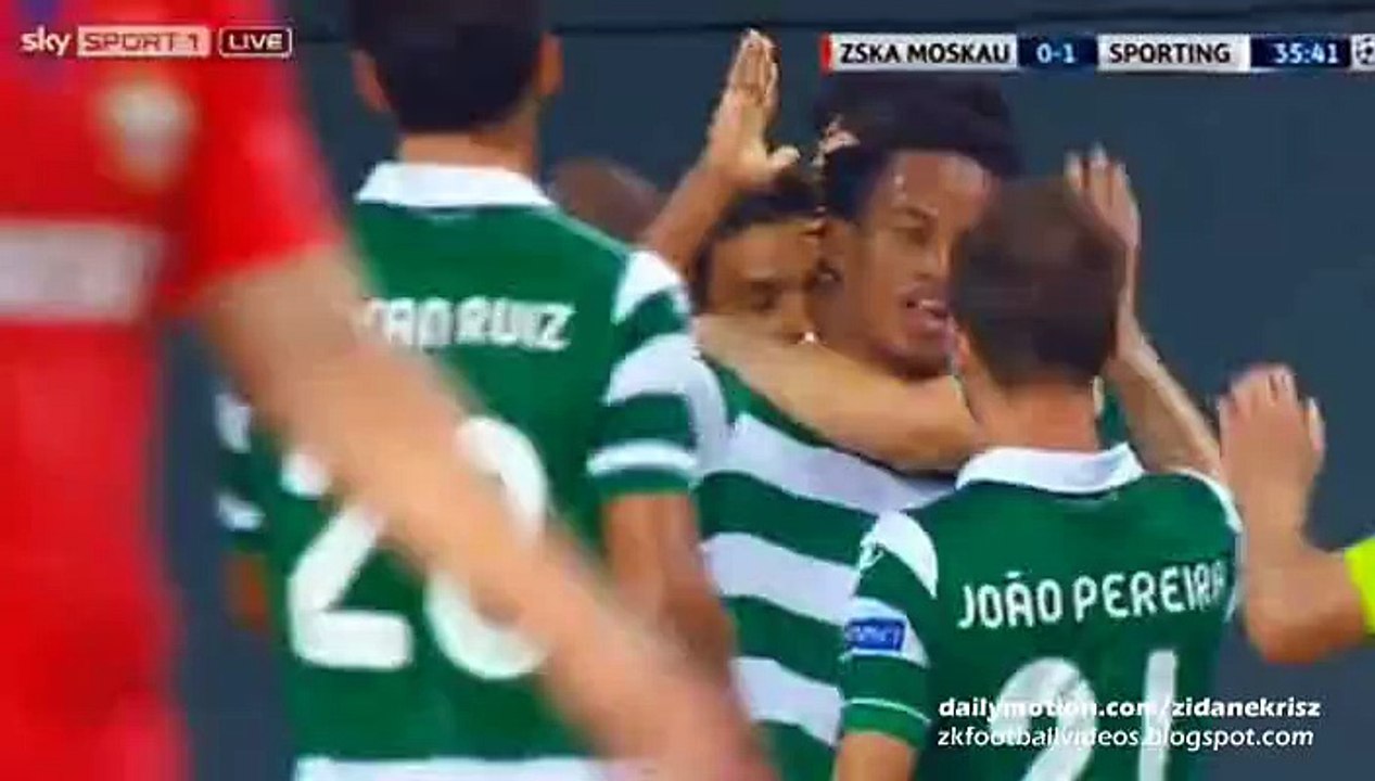 0-1 Teofilo Gutiérrez Great Goal |s CSKA Moscow v. Sporting Lisbon - UCL 15-16 Play-offs 26.08.2015 HD