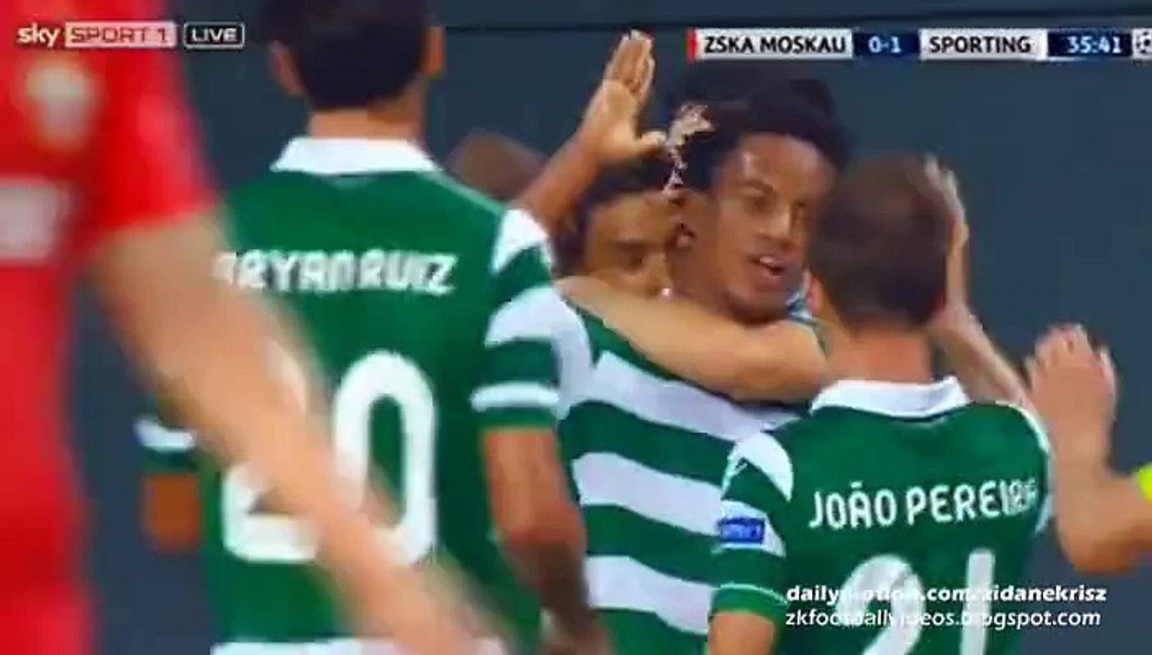 0-1 Teofilo Gutiérrez Great Goal _s CSKA Moscow v. Sporting Lisbon - UCL 15-16 Play-offs 26.08.2015 HD