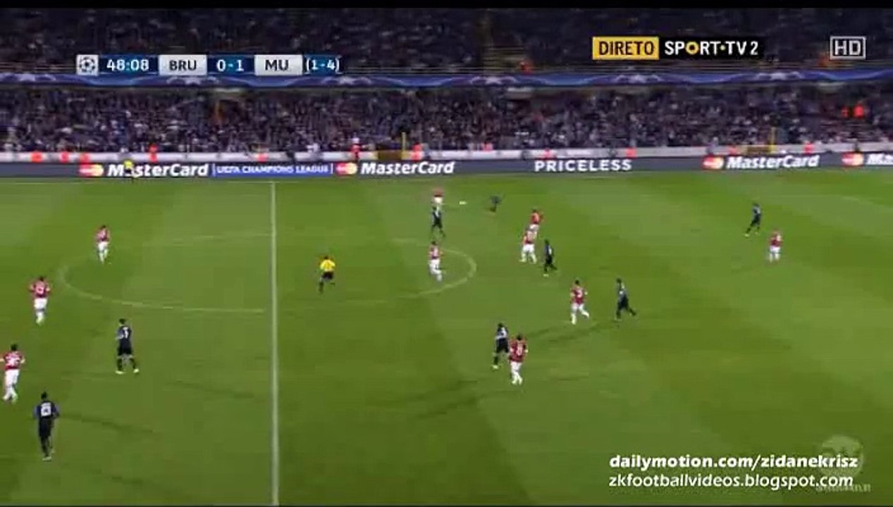 0-2 Wayne Rooney Second Goal | Club Brugge v. Manchester United - UCL 15-16 Play-offs 26.08.2015 HD
