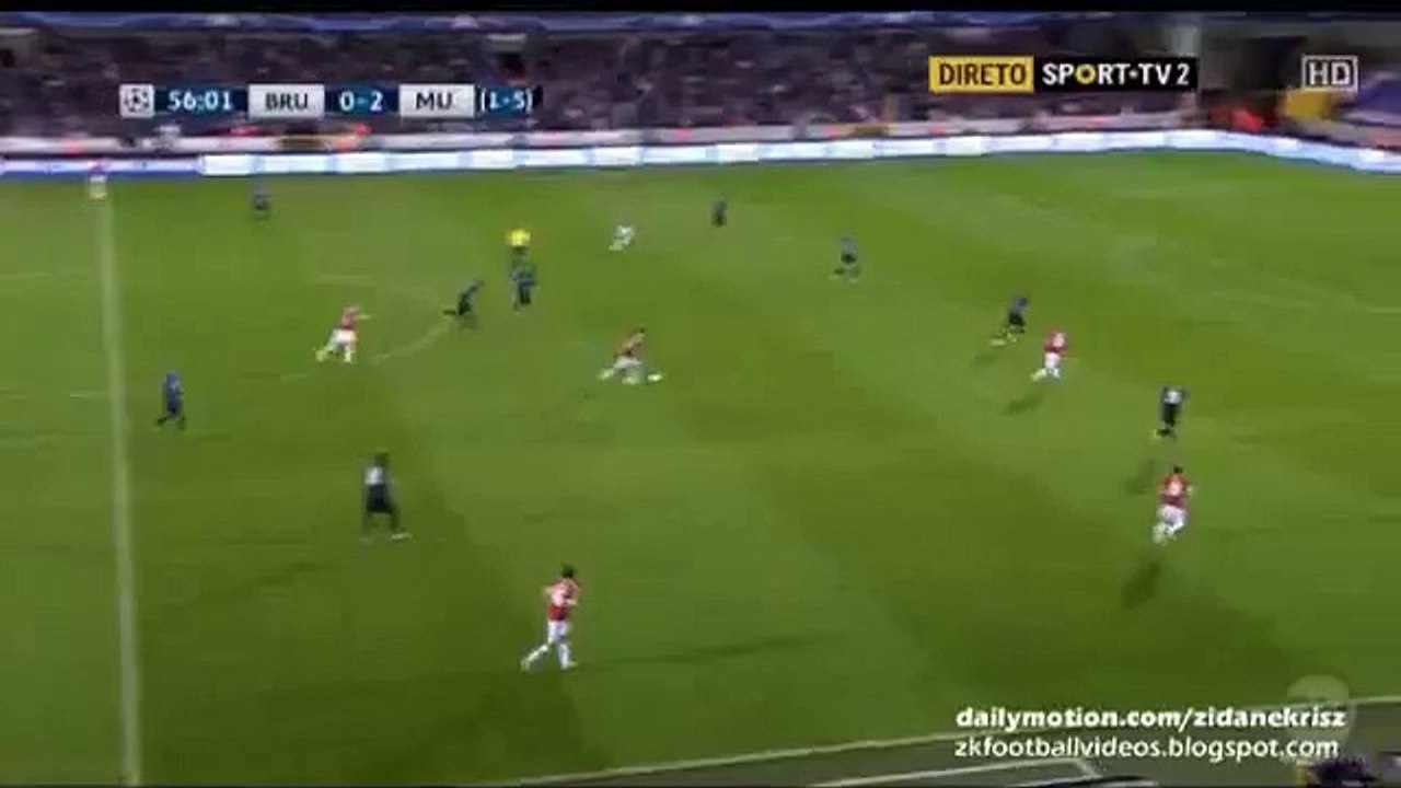 0-3 Wayne Rooney Hattrick Goal | Club Brugge v. Manchester United - UCL 15-16 Play-offs 26.08.2015 HD