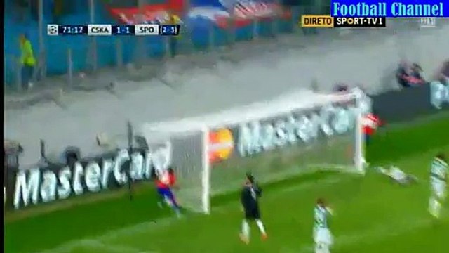 Doumbia 2nd Goal - CSKA Moscow vs Sporting CP 2-1 *26.08.2015