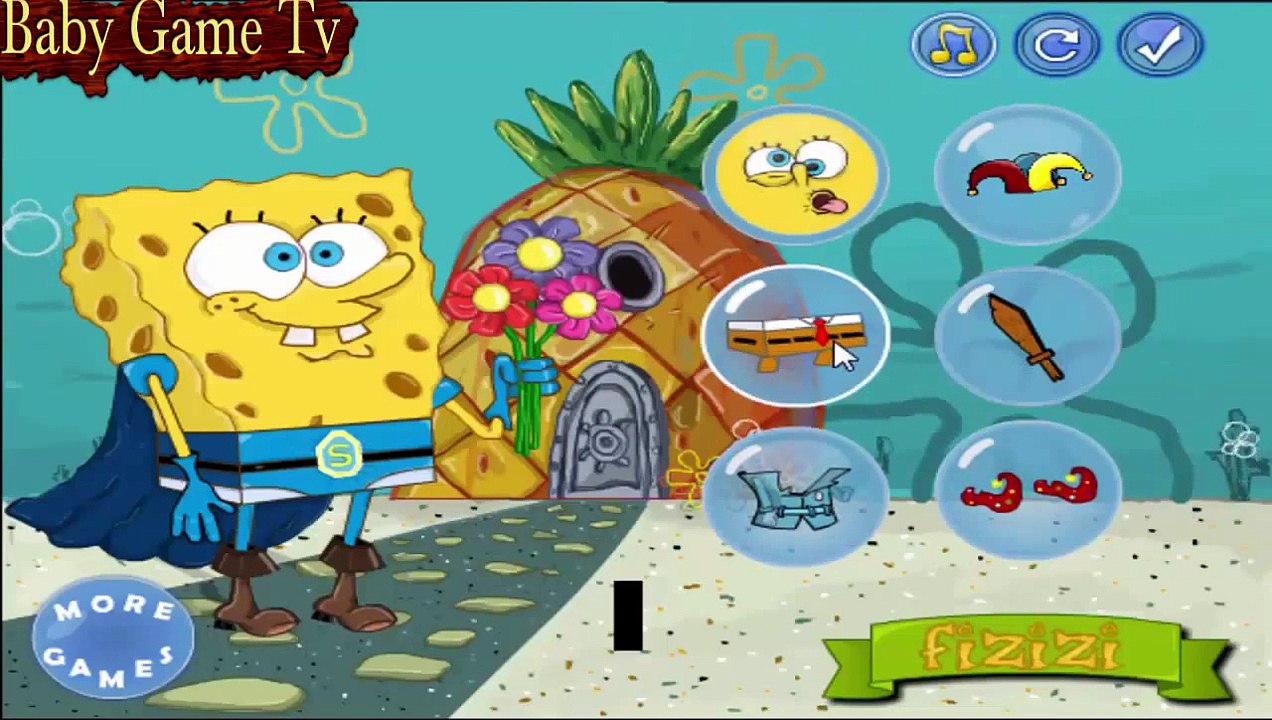 Spongebob Crazy Dress Up | spongebob games - cartoon games العاب الاطفال