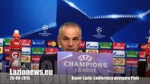 26-08-2015 Bayer-Lazio, conferenza postgara Pioli