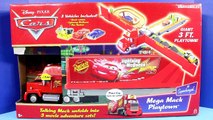 Disney Pixar Cars Mega Mack Playtown With Talking Mack Lightning McQueen Doc Hudson And Bessie