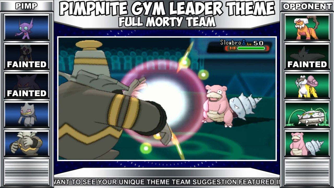 FULL GYM LEADER MORTY TEAM!