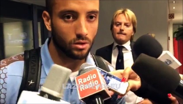 Bayer-Lazio, Felipe Anderson in mixed zone al termine della gara
