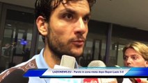 26.08.15 - Marco Parolo in zona mista dopo Bayer-Lazio 3-0