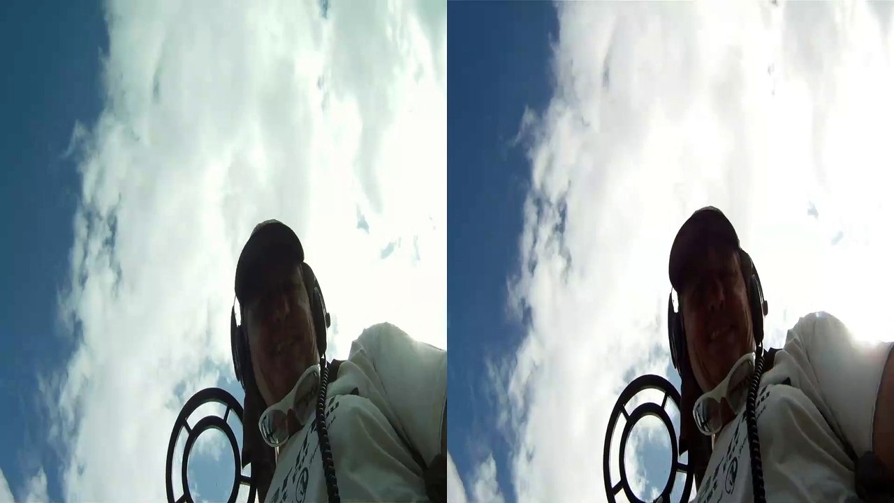 Vídeos 3D, visão dupla, tridimensional, óculos 3D, passeio nas areias dos mares de Ubatuba, SP, Brasil