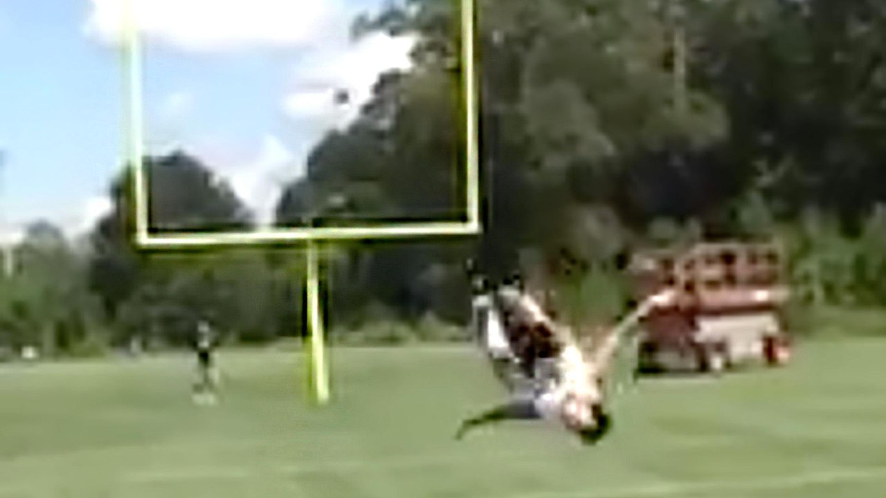 Man Combines Field Goal Kick & Backflip into One Unbelievable Motion