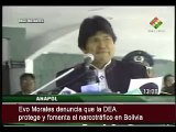 Evo Morales denuncia que la DEA fomentaba y protegía el narcotráfico en Bolivia 2/2 - Nov 2008