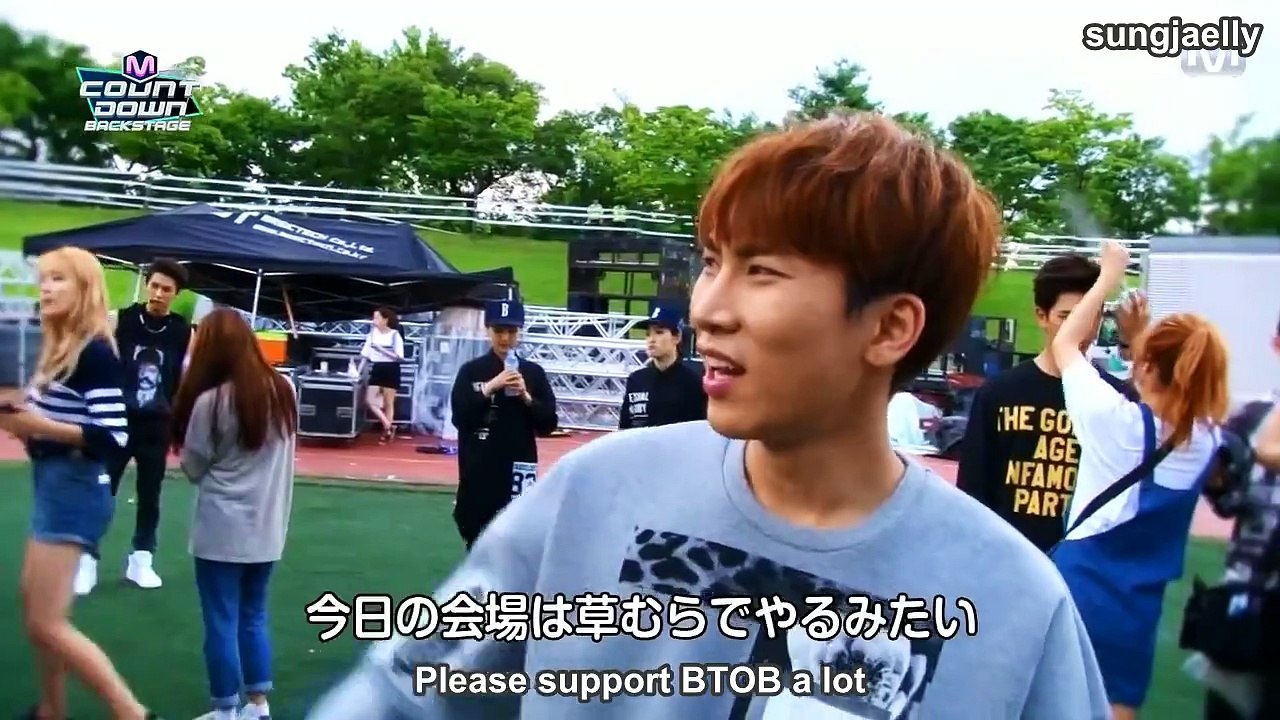 [ENG SUB] 150724 BTOB MCountdown Japan Backstage