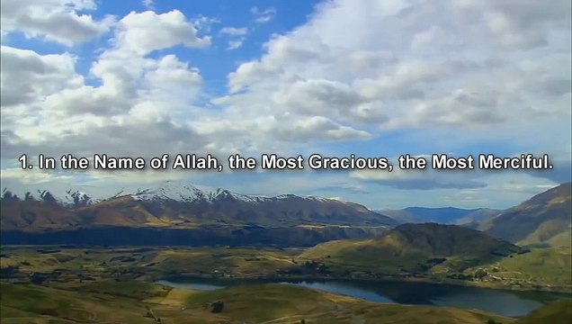 001 Al-Quran Surah Fatiha Sheikh Mishary Al-Afasy With englis translaion -