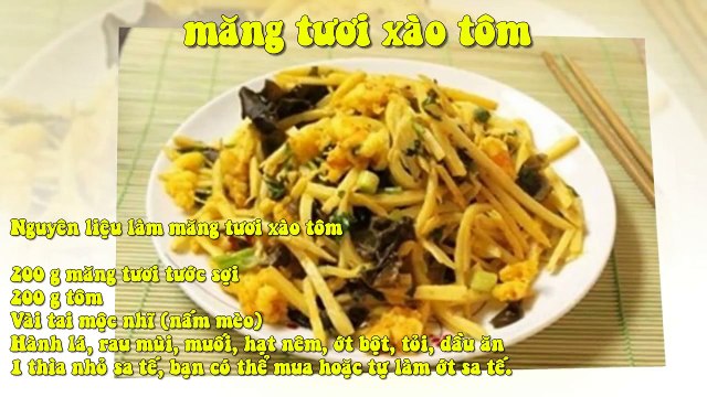 Cách làm món măng tươi xào tôm khô thật tuyệt vời - Fud.vn