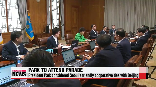 President Park to attend China's war victory military parade