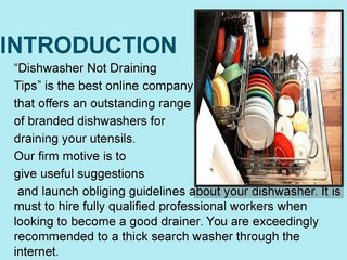 APPOINT A DRAINING SUPPLIER OF SUPERB KITCHEN AID & FRIGIDAIRE DISHWASHER