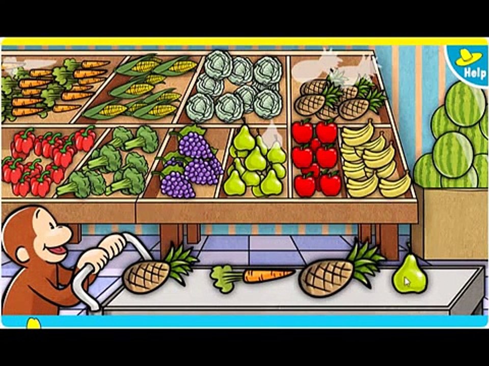 Curious George - Supermarket Mix-Up Full Episodes Cartoon Game HD 1080p