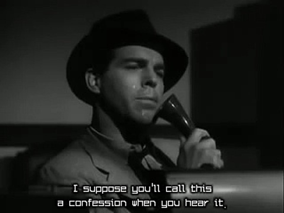 Double Indemnity 1944 Fred MacMurray opening scene