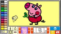 Peppa Pig Paint Coloring Pictures - Pages Peppa Pig Coloring - Games for Kids