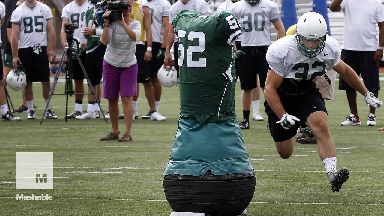 Meet the Mobile Virtual Player, a robotic practice dummy created to make football safer