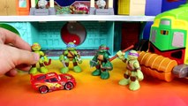 Disney Pixar Cars Lightning McQueen & Teenage Mutant Ninja Turtles TMNT Battle Grundy Imaginext