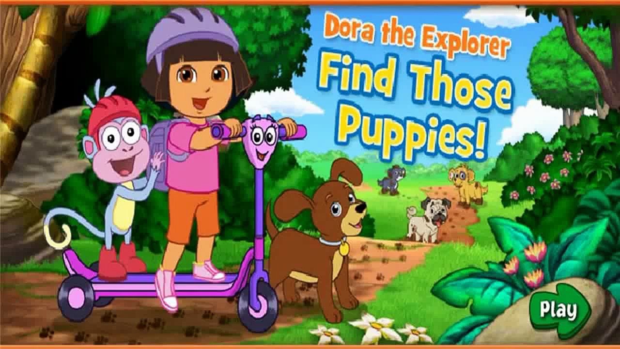Dora Online Game Including Find those Puppies Gameplay Video - Baby Girl Games