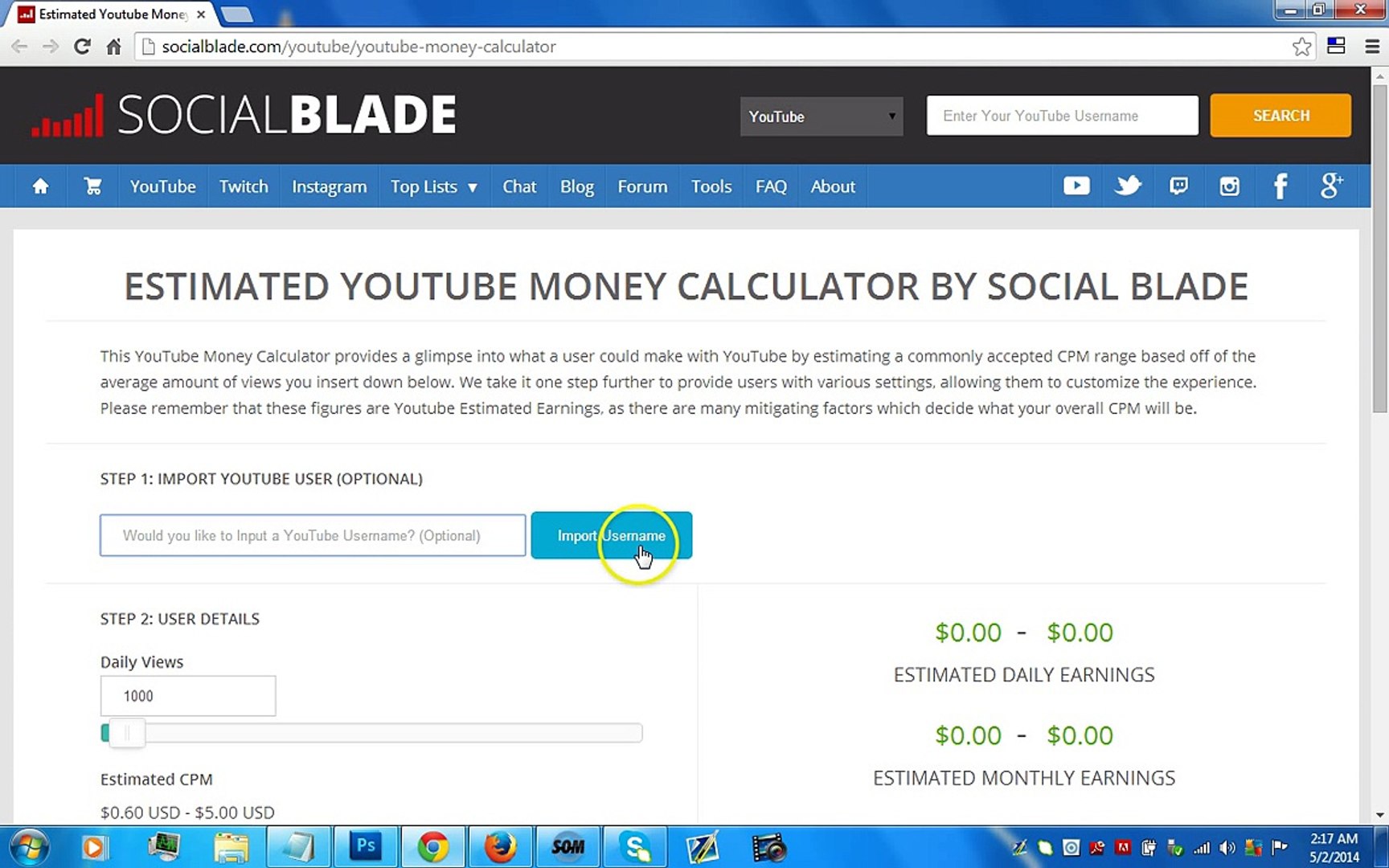 ⁣YouTube Money Calculator  Youtube Estimated Earnings Tool  Youtube Stats