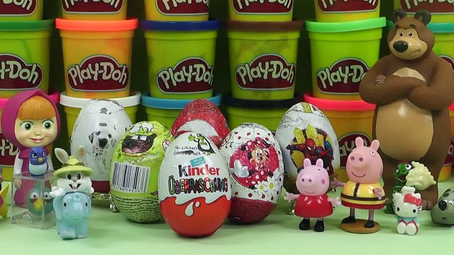 Oua cu surprize Kinder Surprise Peppa Pig, Minnie Mouse, Masa i Medved, Cars 2