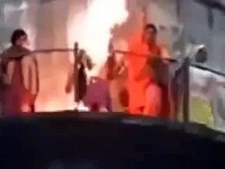 Indian Trying To Burn Hijab Miracle
