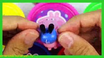 Peppa Pig Play Doh cans Surprise Eggs Doug Peppa Toys play doh cans