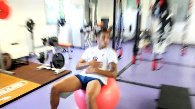 Après l'entrainement avec Oscar Trejo