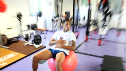 Après l'entrainement avec Oscar Trejo