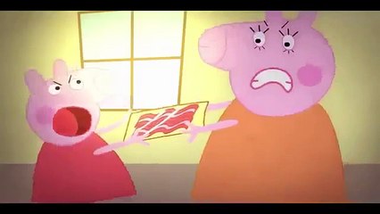 Peppa pig and the bacon
