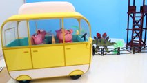 Peppa Pig Dinosaur Park   Camper Van Toys Opening   Visits DINOSAUR PARK   Toypals tv