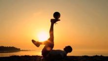 Freestyle Football During A Beautiful Sunset
