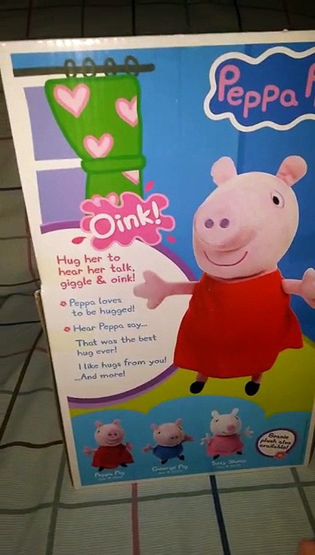 peppa pig hug and oink